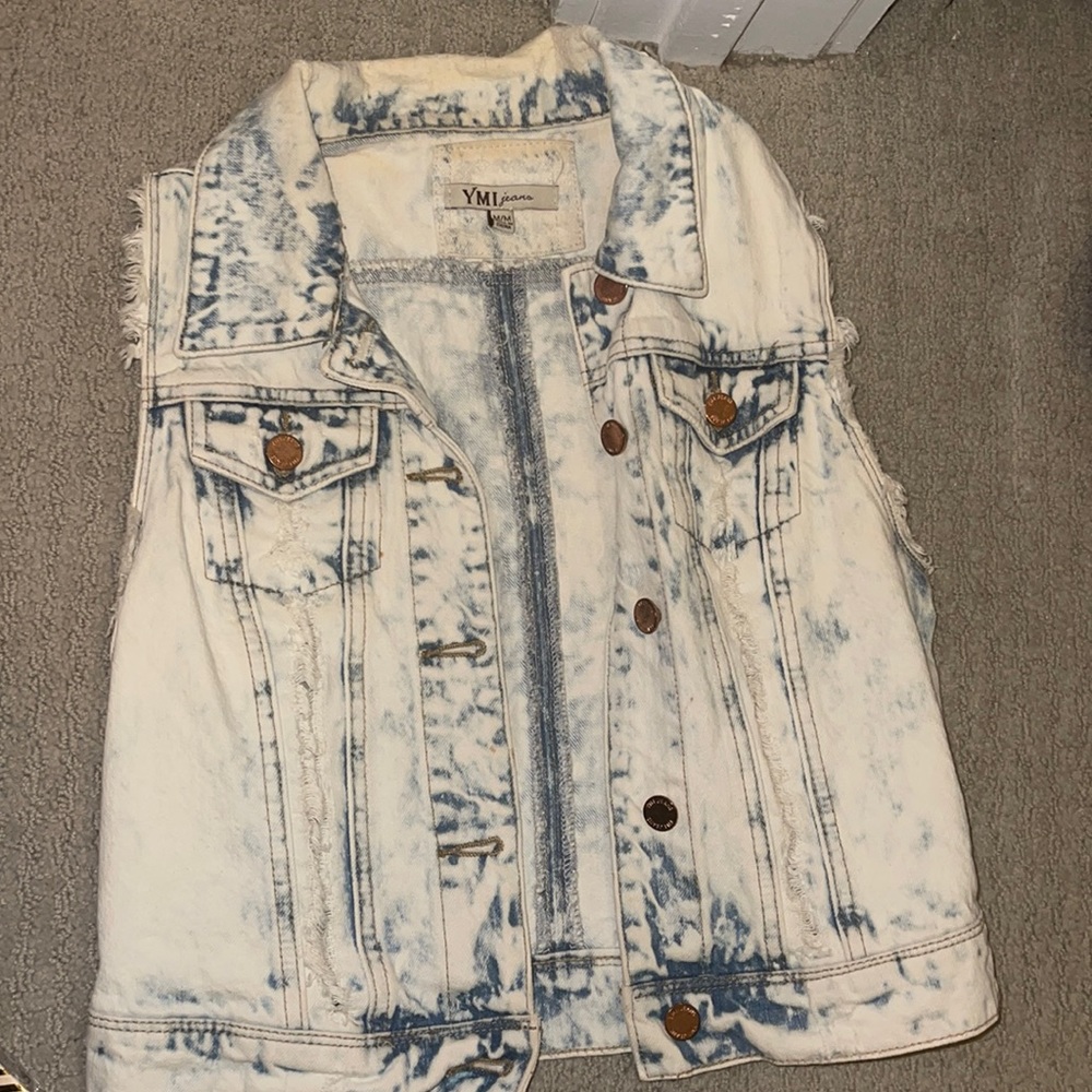 Acid washed vest, worn a handful of times.